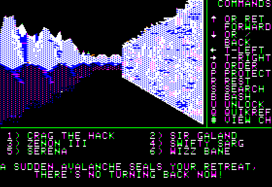 Might and
Magic 1 demo scene graphic